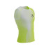 Camiseta de Running Compressport Performance Hombre Blanco/Amarillo