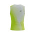 Camiseta Running Homem de Compressport Performance Branco/Amarelo