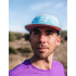 Boné Running Buff de Compressport 5 Panel Light Eggshell Blue/Salmon /Lupine