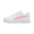 Chaussures Court Puma Cali Anim Blanc/Rose Fille