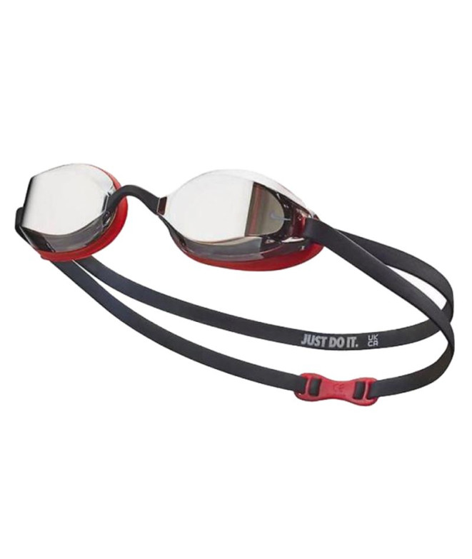 Gafas de Natación Nike Legacy Mirrored Negro/Rojo