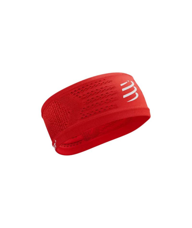 Cinta de pelo de Running Compressport On/Off Core Rojo/Blanco