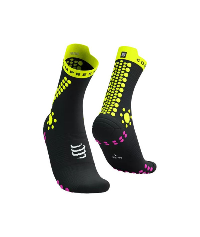 Chaussettes Trail de Compressport Pro Racing v4.0 Black