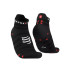 Meias Running de Compressport Pro Racing v4.0 Ultralight Run Low Preto