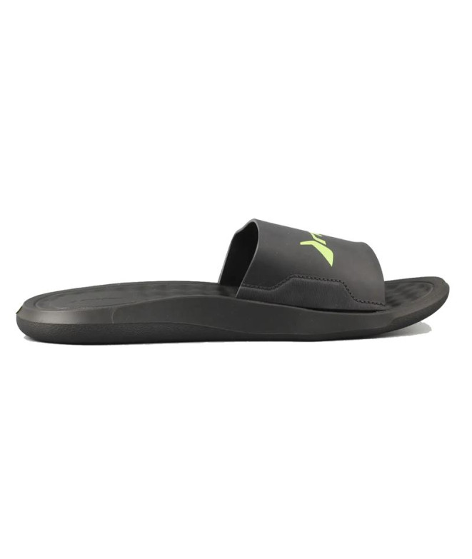 Chanclas Rider Step Slide Hombre Negro/Verde