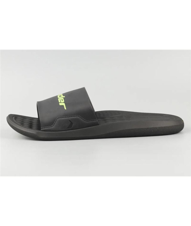 Chanclas Rider Step Slide Hombre Negro/Verde