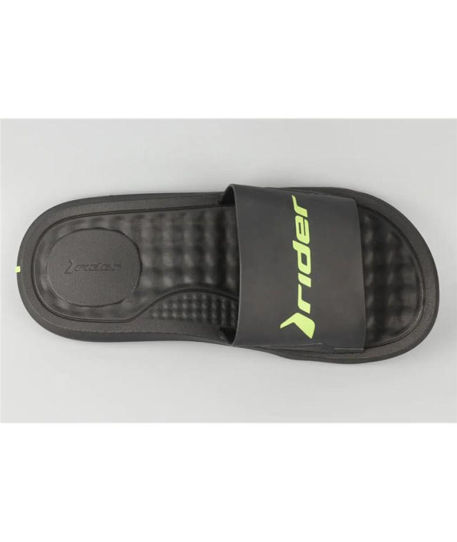 Chinelos Rider Step Homem Slide Preto/Verde