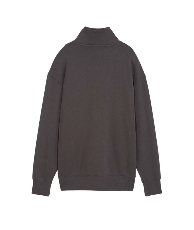 Sudadera Puma YONA Half-Zip Gris Mujer