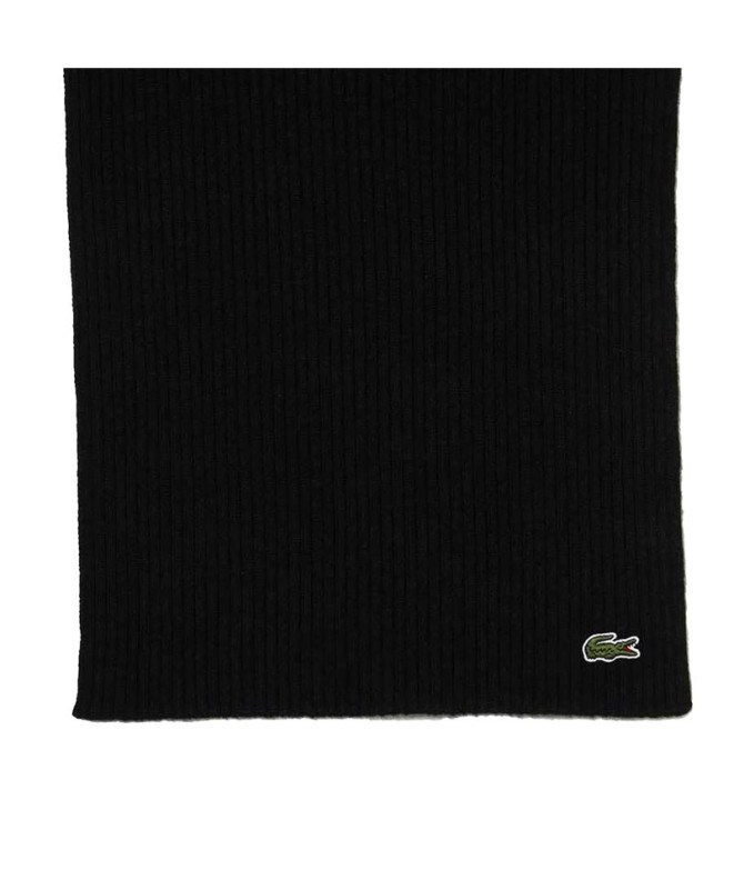 Cachecol Lacoste Echarpe Preto