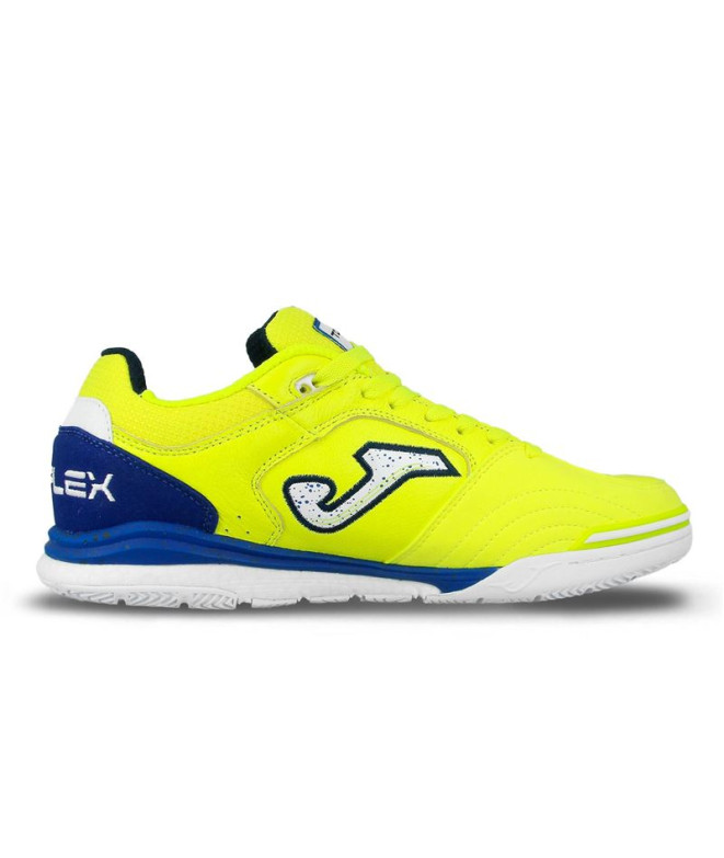 Chaussures de Football sala Joma Haut Flex Rebound 2409 Jaune Royal Intérieur