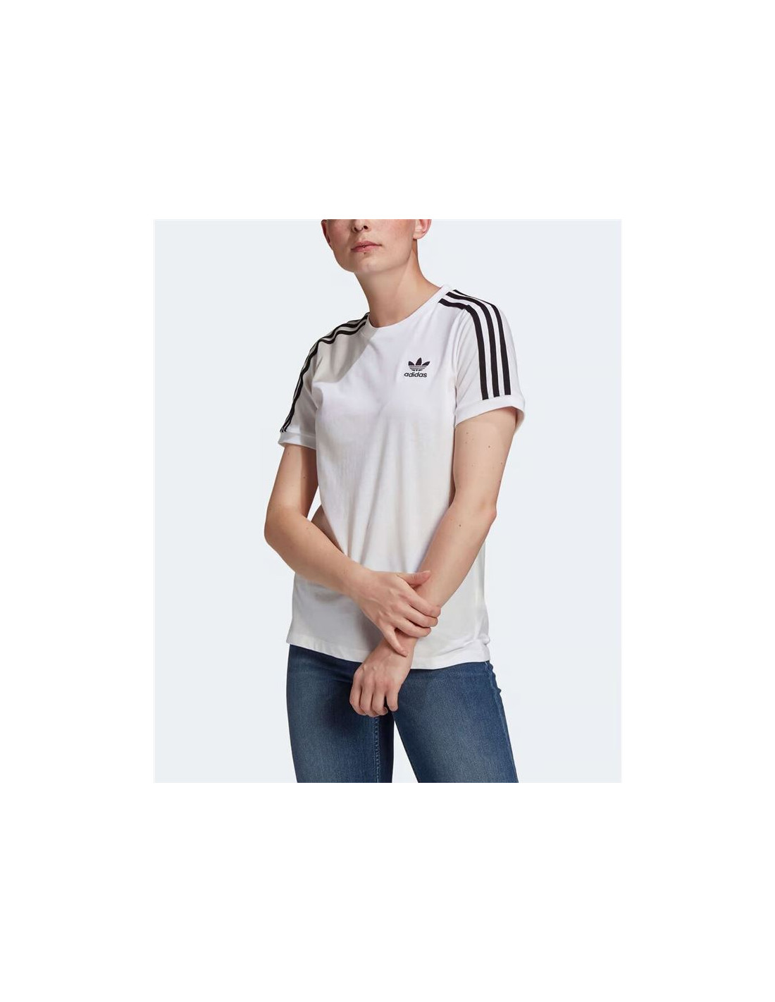 Camiseta adidas mujer tres bandas online