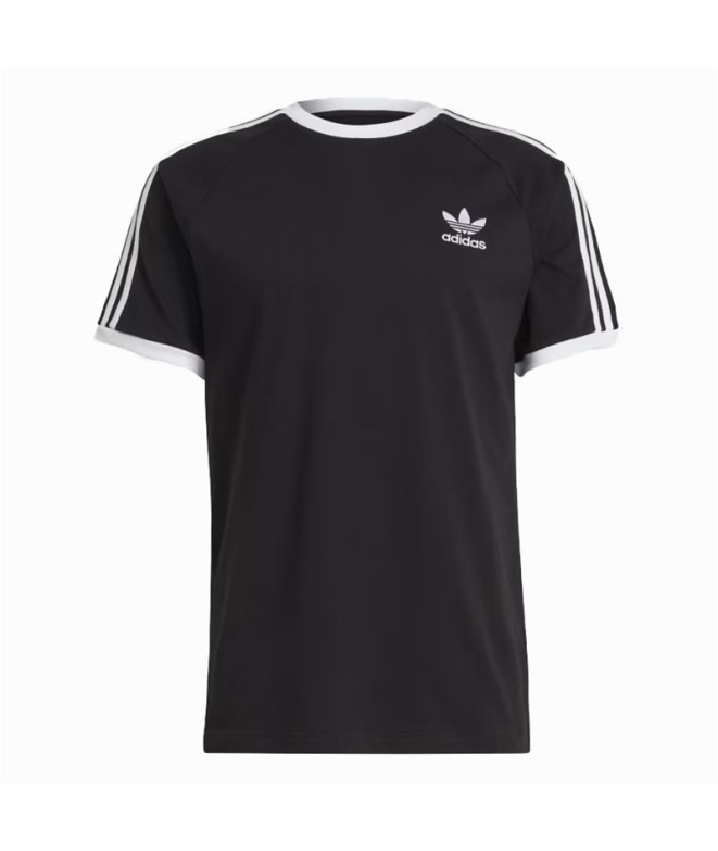 Camiseta adidas Homem 3 Bandas Preto