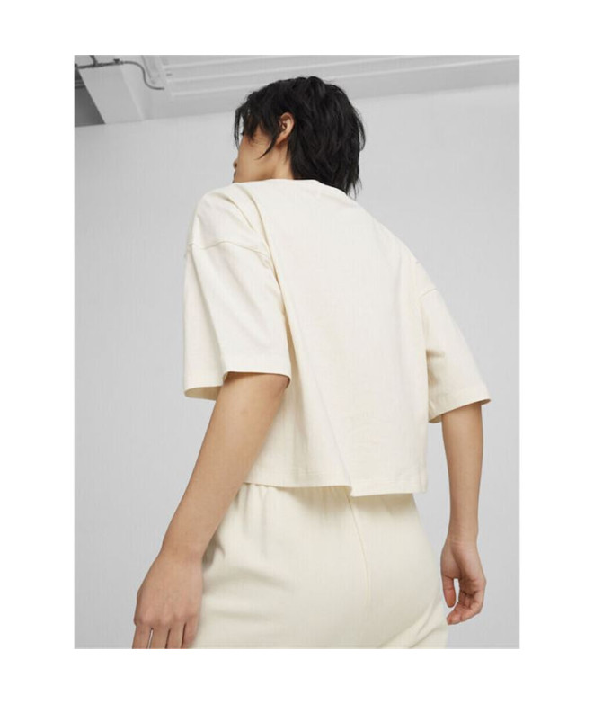 Camiseta Puma Better Classics Beige Mujer