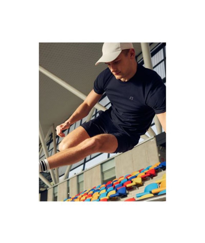 Sweat Russell AMT A40011 Navy Homme