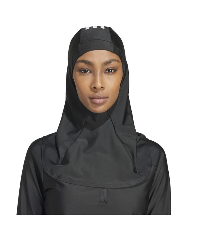 Natation adidas Femme Hijab à 3 bandes noir
