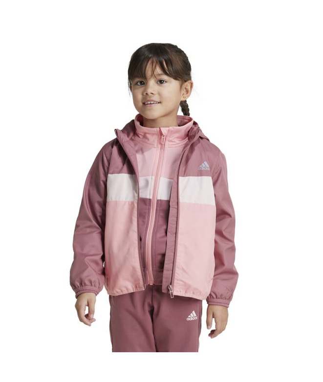 Cortavientos adidas Wind.Rdy Tiberio Infantil Rosa