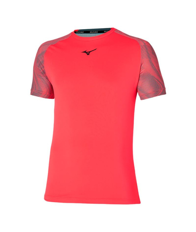 Camiseta Pádel Mizuno Homem De Charge Shadow Red