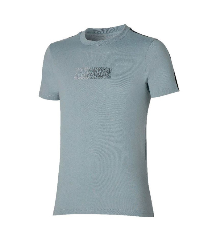 T-shirt Fitness Mizuno de Release Tape Grey Homme
