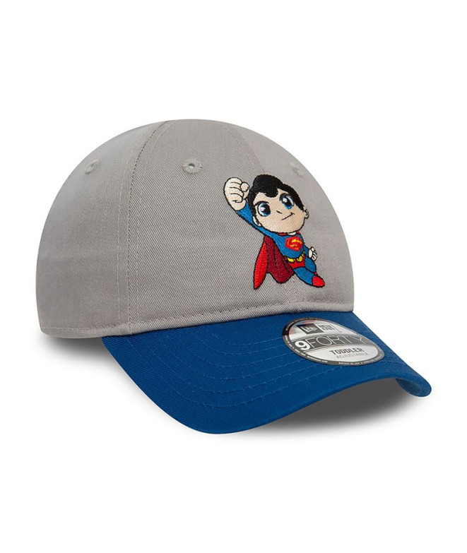 Gorra New Era Superman Hero 9FORTY Bebé Gris