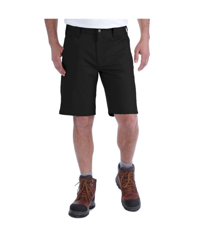 Calça Homem Carhartt Rugged Stretch Canvas Short Preto