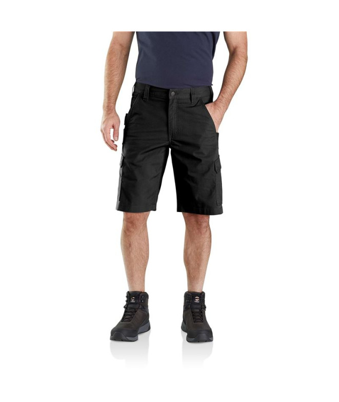 Calça Homem Calções de trabalho Carhartt Ripstop Cargo Preto