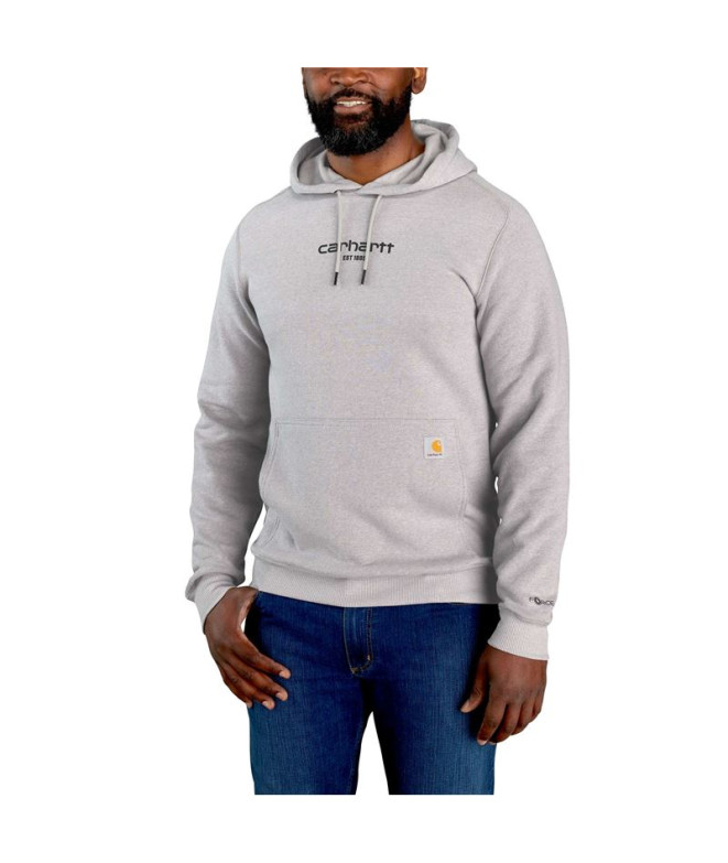 Sweat Homme Carhartt Lightweight Logo Graphic Sweatshirt Asphalt Heather