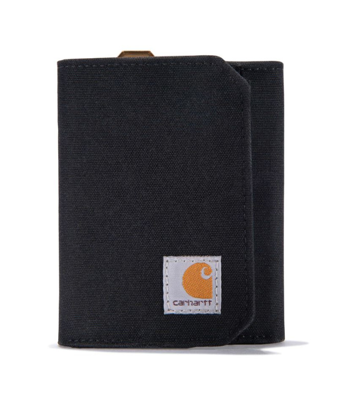 Cartera Carhartt Nylon Duck Trifold Wallet Hombre Negro