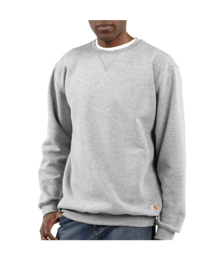Moletom Carhartt Sweatshirt de Meio Peso para Homem Cinza