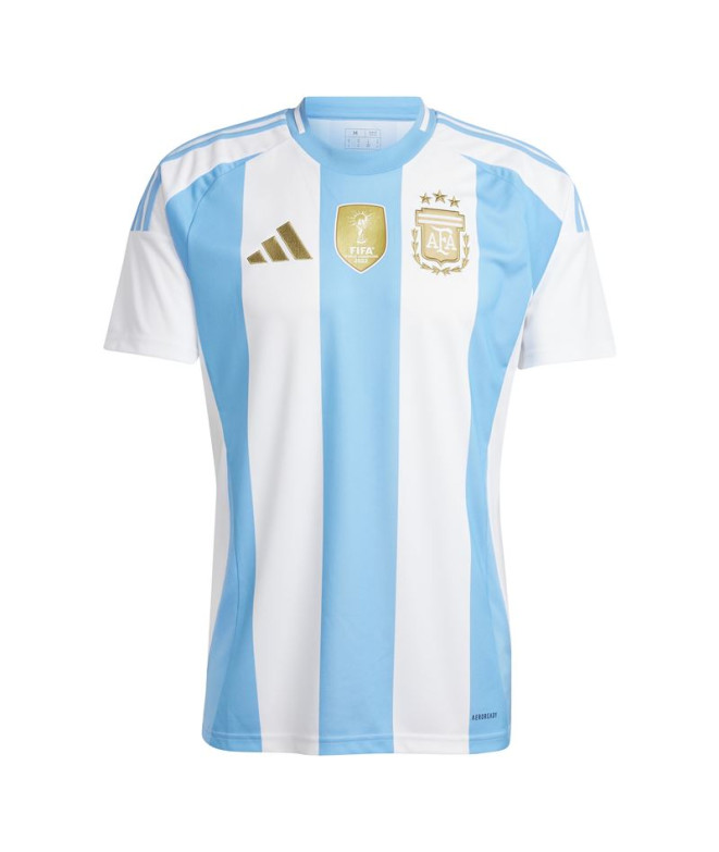 Camiseta Futebol adidas Homem da Argentina 24 1º Kit Branco