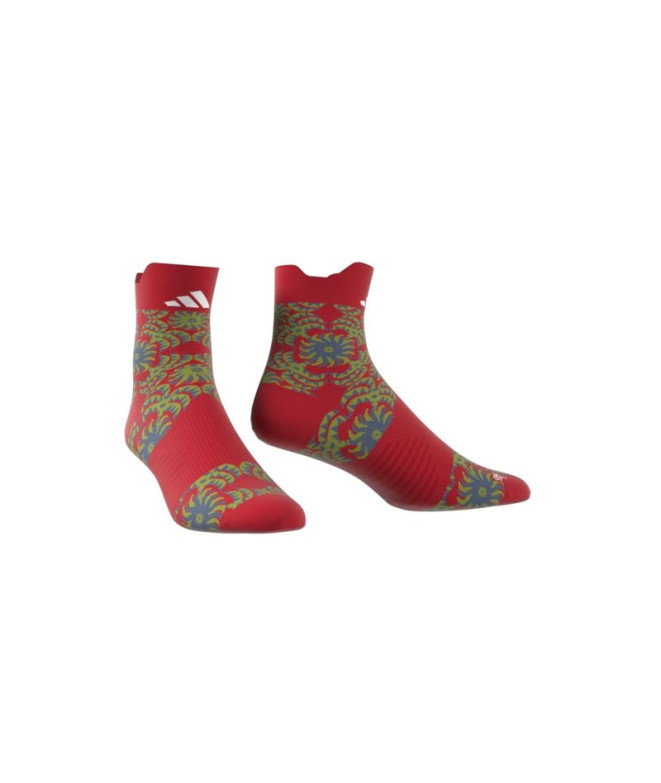 Chaussettes adidas Running X Farm 1Pp Crew Rouge