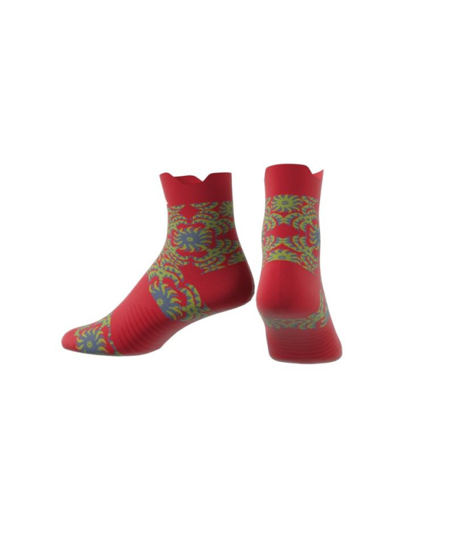 Meias adidas Running X Farm 1Pp Crew Vermelho