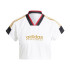 Camiseta adidas Mulher Tiro Cut 3 Band Cropped Branco/Preto
