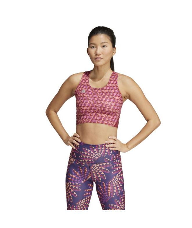 Camiseta Running adidas Mulher de Adizero X Farm Garnet