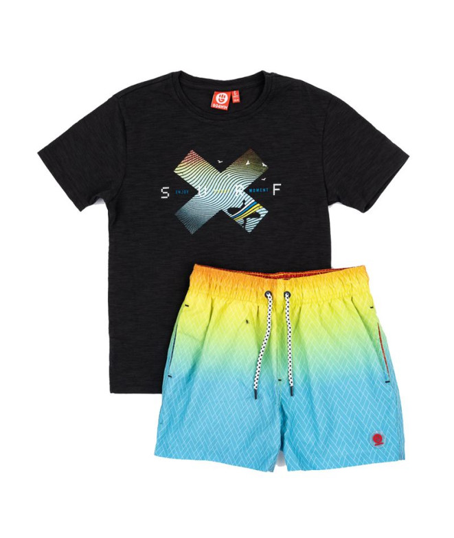 Conjunto Go & Win Baño Goamo Niño Pirate Negro