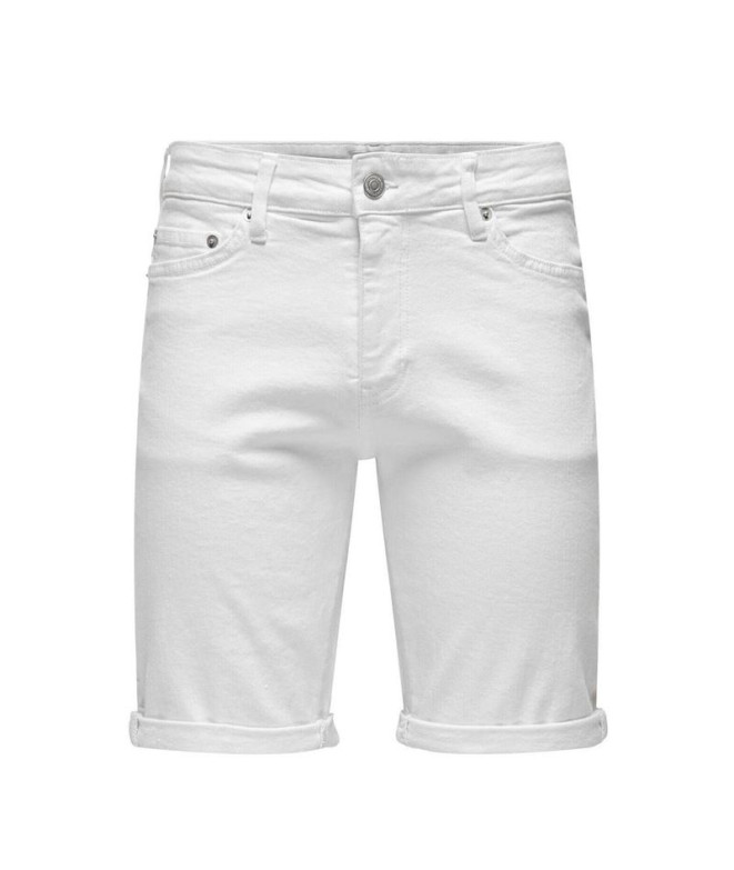 Calça Only & Sons Onsply Branco 9297 Branco Homem