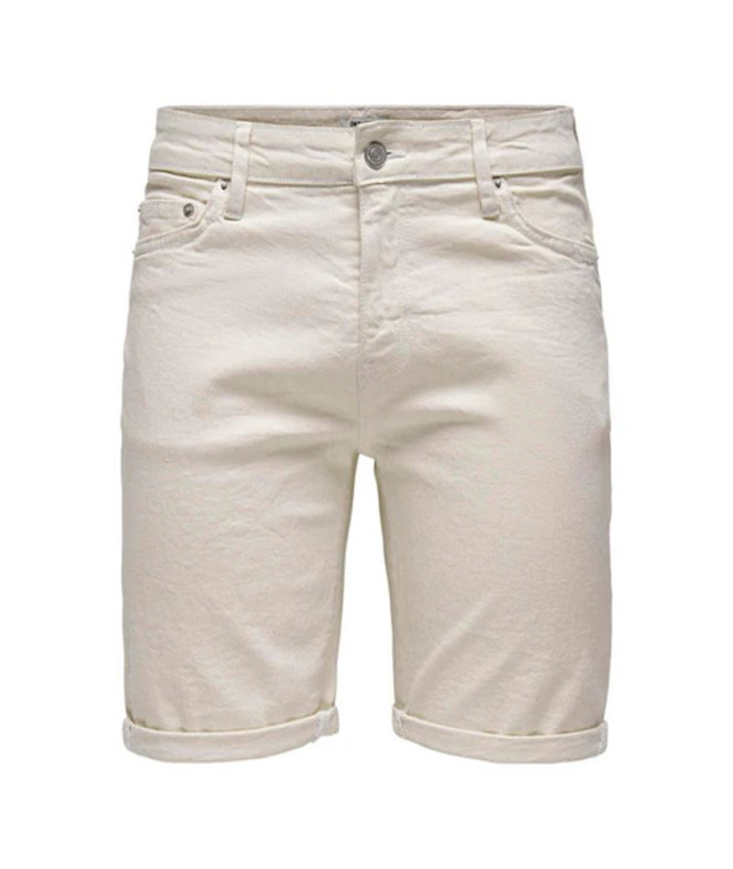 Calça Only & Sons Onsply Ecru 9296 Ecru Homem