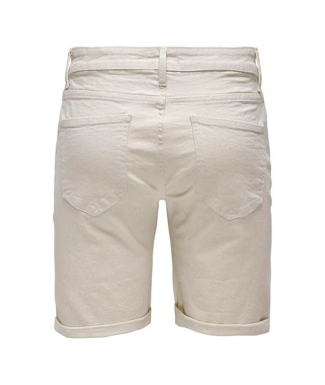Calça Only & Sons Onsply Ecru 9296 Ecru Homem