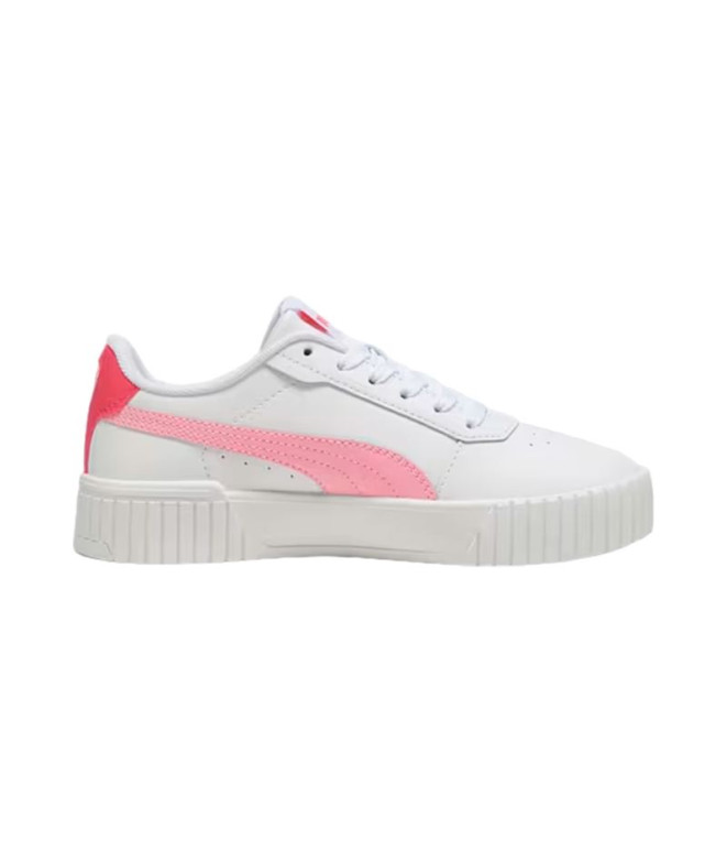 Zapatillas Puma Carina 2.0 Blanco/Lila Infantil