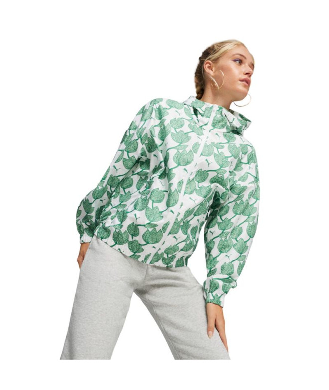 Coupe-vent Puma BLOSSOM AOP Green Femme