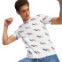 Camiseta Puma Essentials+ LOVE NS AOP Branco Homem