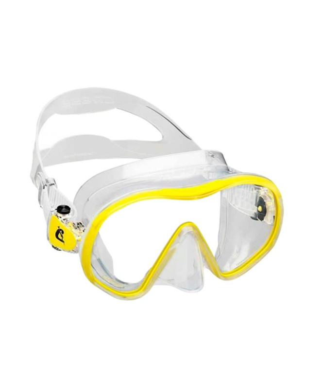 Máscara Cressi F-Dual Transparente-Amarillo