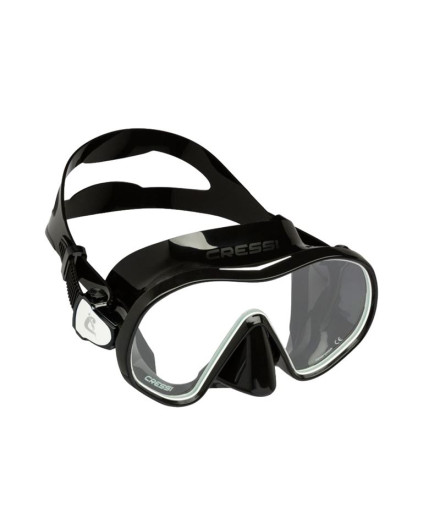 Máscara Cressi F-Dual Preto-Branco