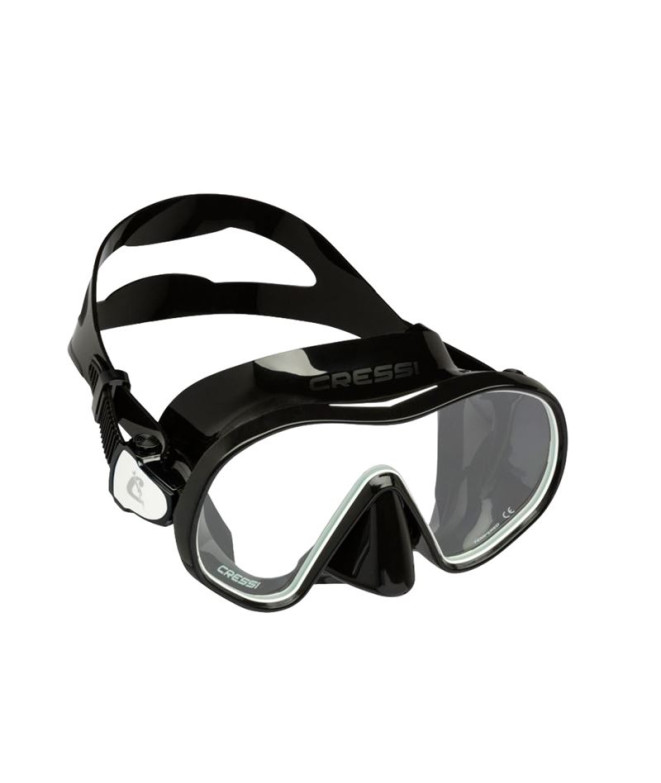 Máscara Cressi F-Dual Negro-Blanco