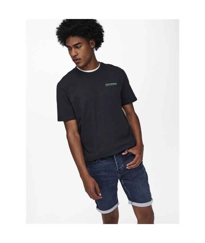 Calça Jeans Only & Sons Regular D Blue 8582...