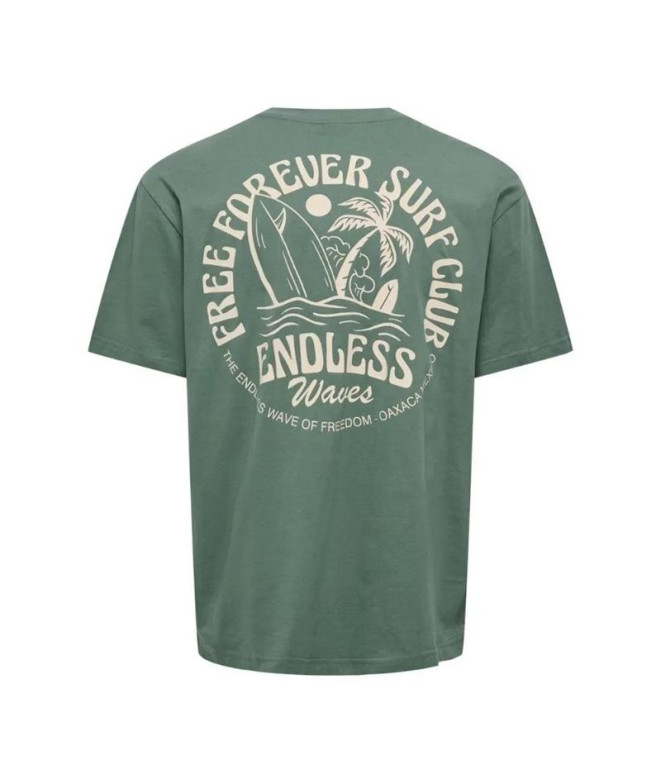 Camiseta Only & Sons Onskylan Rlx Icon Dark...