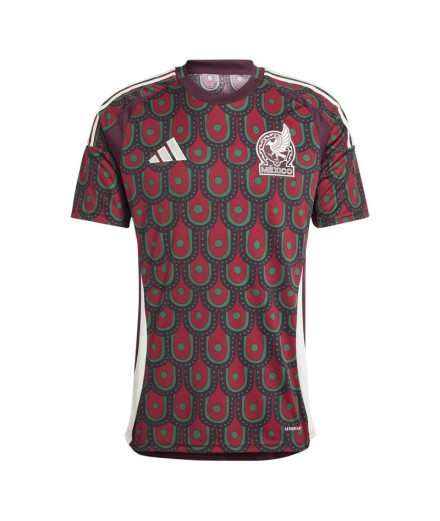 Camiseta de Futebol adidas México 1ªEquipação Homem Granate
