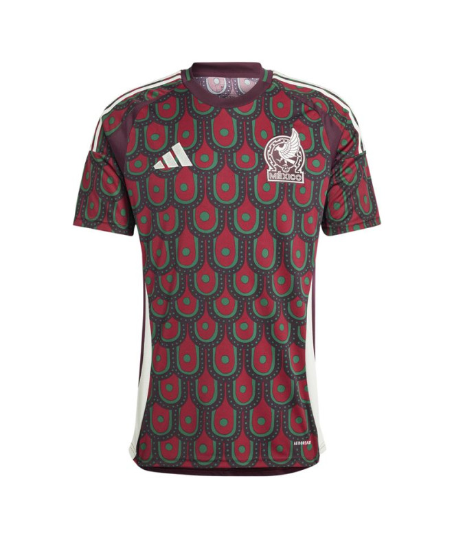 Camiseta Futebol adidas Homem do México 1stEquipment Garnet