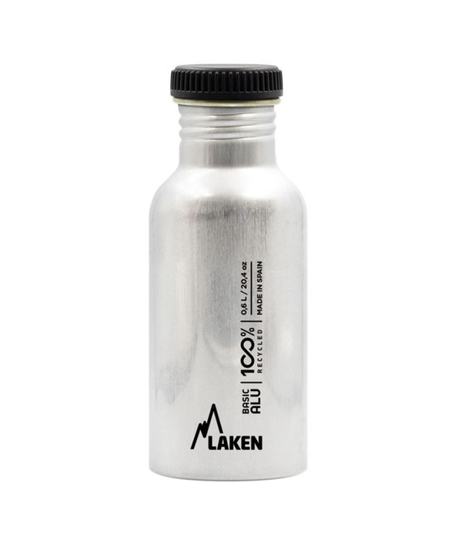 Botella basic Laken Aluminio 0,60 l T.Plain Plata