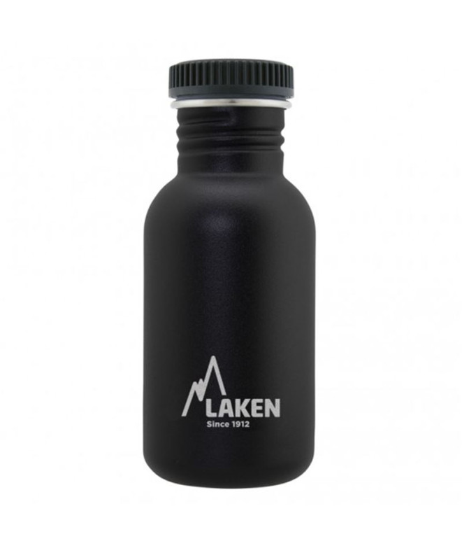 Garrafa Laken aço inoxidável Aço inoxidável Basic 500 ML Preto