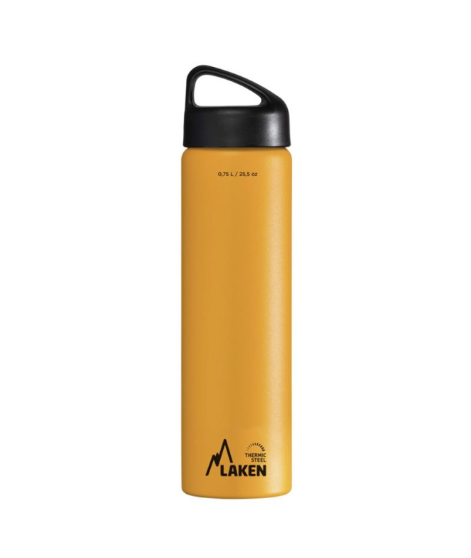 Bouteille Laken acier inoxydable thermique 18/8 0,75L Jaune